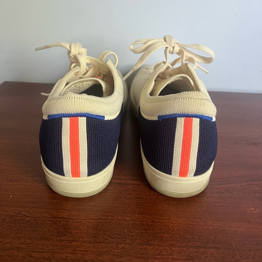 Rothy's Men's Beige and Navy Sneakers - Picture 7 of 7